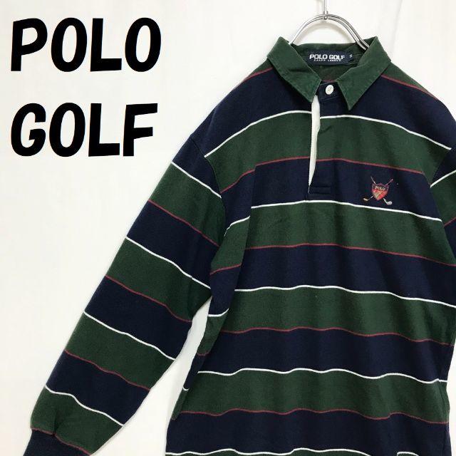 Polo Golf - 【人気】ポロゴルフ RALPH LAUREN 長袖襟付きトレーナー ボーダー Mの通販 by 古着duca's