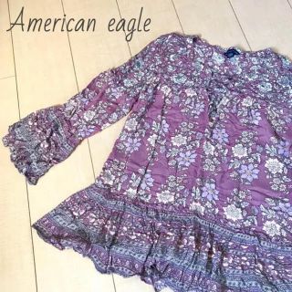 アメリカンイーグル(American Eagle)の値下げ！アメリカンイーグル ボヘミアン柄ブラウス(シャツ/ブラウス(長袖/七分))