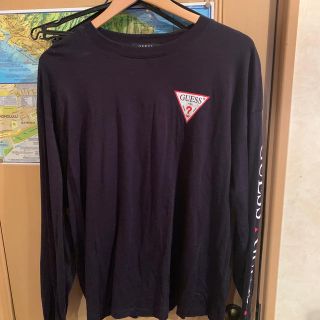 ゲス(GUESS)のゲス GUESS ロンT サイドロゴ ビッグサイズ(Tシャツ/カットソー(七分/長袖))