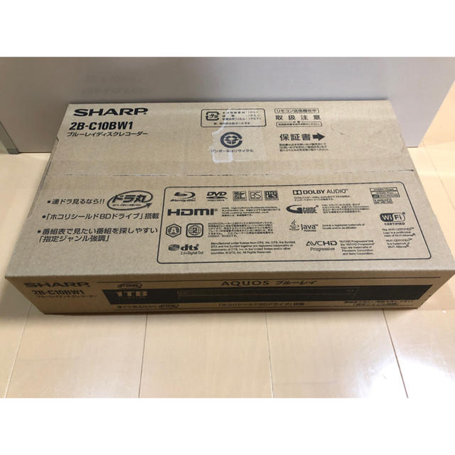 SHARP AQUOS 2B C10BW1 ブルーレイディスクレコーダー　1T