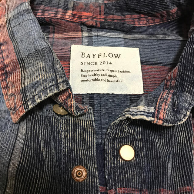 BAYFLOW(ベイフロー)のチェックシャツ　コーデュロイ メンズのトップス(シャツ)の商品写真