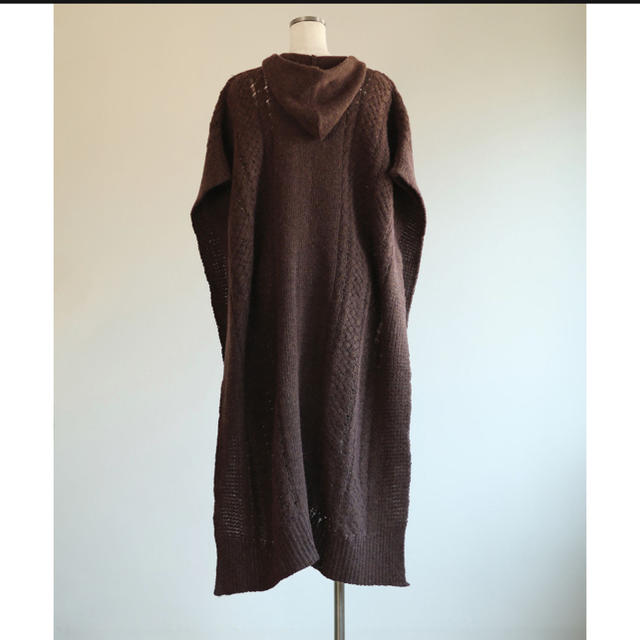 little suzie/Hoodie Knit Poncho