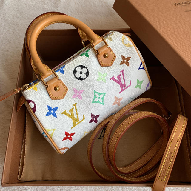 LOUIS VUITTON(ルイヴィトン)のルイヴィトン ミニスピーディ モノグラム マルチカラー ブロン M92645 レディースのバッグ(ショルダーバッグ)の商品写真