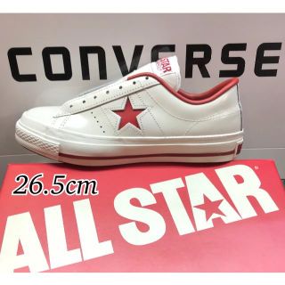 コンバース(CONVERSE)の【新品】コンバース ONE★STAR J ワンスター WH/RED 26.5cm(スニーカー)