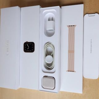 アップルウォッチ(Apple Watch)のApple Watch series5 44mm ゴールドステンレス＋ミラネーゼ(腕時計(デジタル))