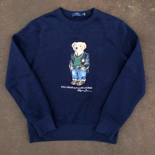 美品 polo Ralph Lauren ポロベア スウェット ネイビー 【返品交換不可