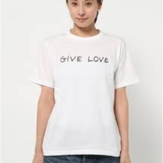 agnes b.(アニエスベー)のアニエスベー GiVE LOVE T-shirt レディースのトップス(Tシャツ(半袖/袖なし))の商品写真