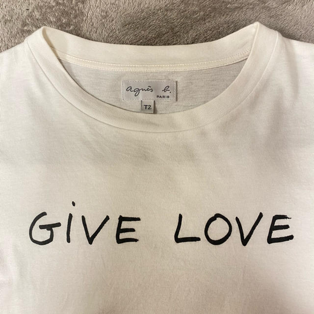 agnes b.(アニエスベー)のアニエスベー GiVE LOVE T-shirt レディースのトップス(Tシャツ(半袖/袖なし))の商品写真