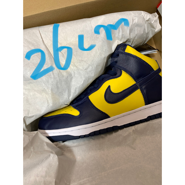 ②　ナイキ　ダンク　ハイDunk High Maize and Blue