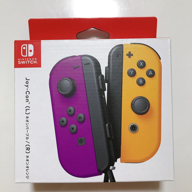 Switch　ジョイコン　JoyCon　スイッチ　ネオンパープル　ネオンオレンジ