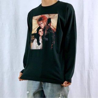 【ラビリンス】新品 デビッドボウイ ジェニファー コネリー 黒 Tシャツ