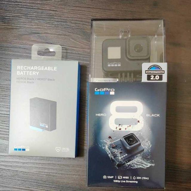 カメラ【新品未開封】GoPro8 HERO 8 BLACK +純正バッテリーセット