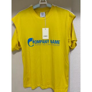 バレンシアガ(Balenciaga)のVETEMENTS 19SS COMPANY NAME 半袖Tシャツ Mサイズ(Tシャツ/カットソー(半袖/袖なし))