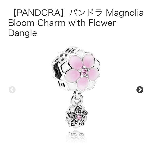 Pandora パンドラ ブレスレット 花 フラワー チャーム 3点セット レディースのアクセサリー(チャーム)の商品写真