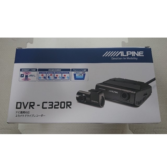 【新品】アルパイン 前後2カメラドラレコ DVR-C320R+KCE-250iV 自動車/バイクの自動車(カーナビ/カーテレビ)の商品写真