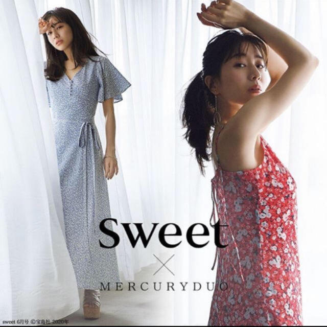 MERCURYDUO(マーキュリーデュオ)の《田中みな実着用》【Sweet×MERCURYDUO】小花柄ナローワンピース レディースのワンピース(ロングワンピース/マキシワンピース)の商品写真