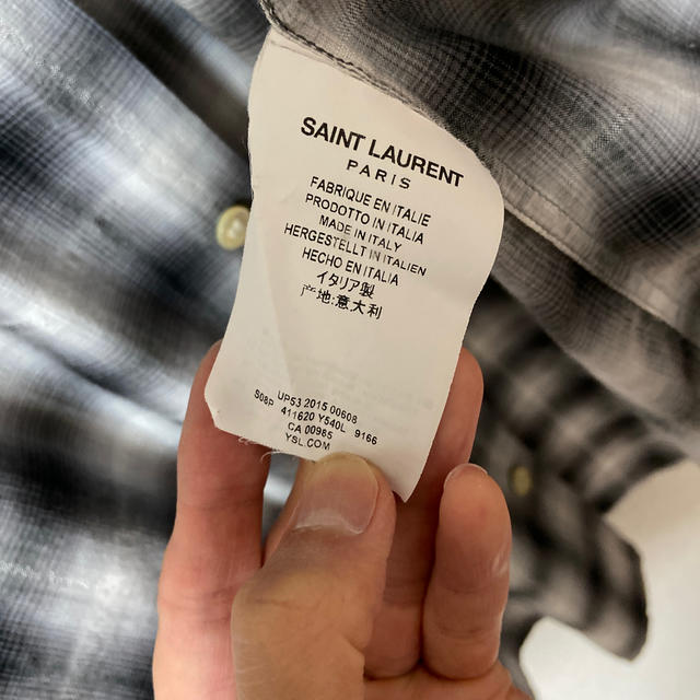 Saint Laurent(サンローラン)の最終値下げ！　SAINT LAURENT チェックシャツ メンズのトップス(シャツ)の商品写真