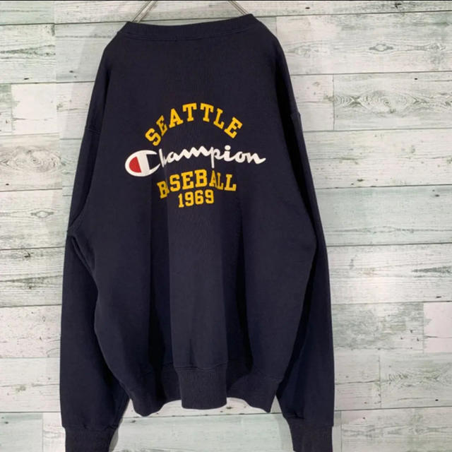 Champion(チャンピオン)の《バックロゴ》チャンピオン ロゴ刺繍 ビッグロゴ スウェット トレーナー XL メンズのトップス(スウェット)の商品写真