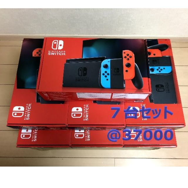 任天堂 - 新品未使用 国内版 Nintendo Switch ネオン7台セット