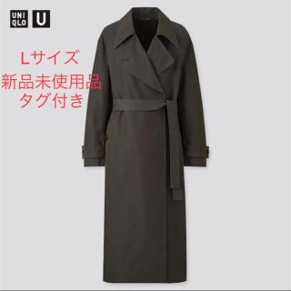 ユニクロ(UNIQLO)のユニクロユー　UNIQLO Uトレンチコートdark gray サイズL(トレンチコート)