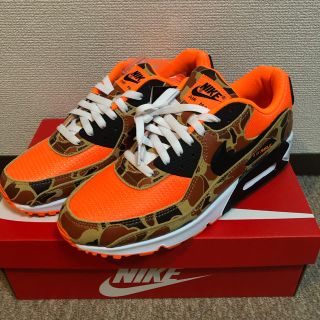 ナイキ(NIKE)の値下げ中！NIKE AIR MAX90 カモ　オレンジ(スニーカー)