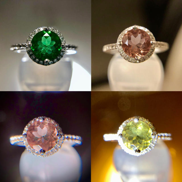 【カラーチェンジ】合成ズルタナイト リング 12号 レディースのアクセサリー(リング(指輪))の商品写真