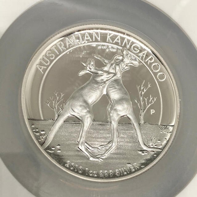 最高級鑑定品】2010年オーストラリア1ドル銀貨 PF70 UCウルトラカメオ 
