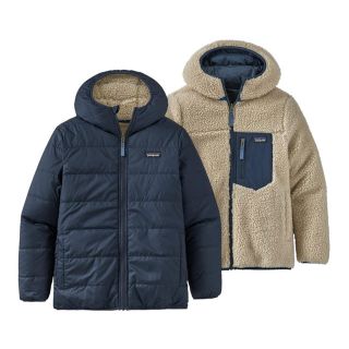 パタゴニア(patagonia)のパタゴニア ボーイズ・リバーシブル・レディー・フレディ・フーディ(ダウンジャケット)