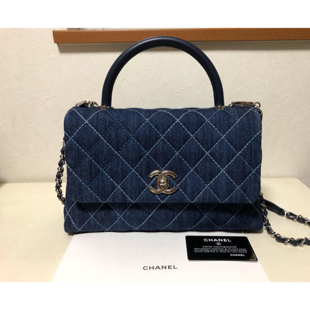 CHANEL(シャネル)の【SSK様ご専用】シャネル💕ココハンドル　デニム   レディースのバッグ(ショルダーバッグ)の商品写真