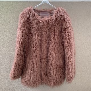 ザラ(ZARA)のワンアフターアナザーナイスクラップ  ボアブルゾン(毛皮/ファーコート)