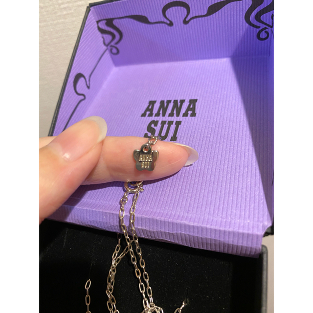 ANNA SUI(アナスイ)の【アナスイ】恋愛運アップ♡蝶々 キュービックジルコニア シルバーネックレス レディースのアクセサリー(ネックレス)の商品写真