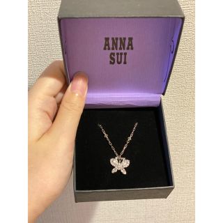 アナスイ(ANNA SUI)の【アナスイ】恋愛運アップ♡蝶々 キュービックジルコニア シルバーネックレス(ネックレス)