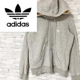 K415K レディース　パーカー　グレー　adidas 秋冬　LL 10/5