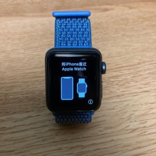 アップルウォッチ(Apple Watch)のapple watch series 3 NIKEモデル　38mm(腕時計(デジタル))