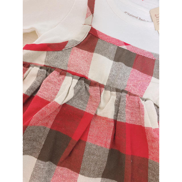 しまむら(シマムラ)のバースデイ　チェック柄トップス＊ キッズ/ベビー/マタニティのキッズ服女の子用(90cm~)(Tシャツ/カットソー)の商品写真