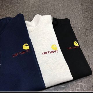 カーハート(carhartt)の新品☆カーハート☆パーカー ☆ユニセックス　ネイビー　XLサイズ(パーカー)