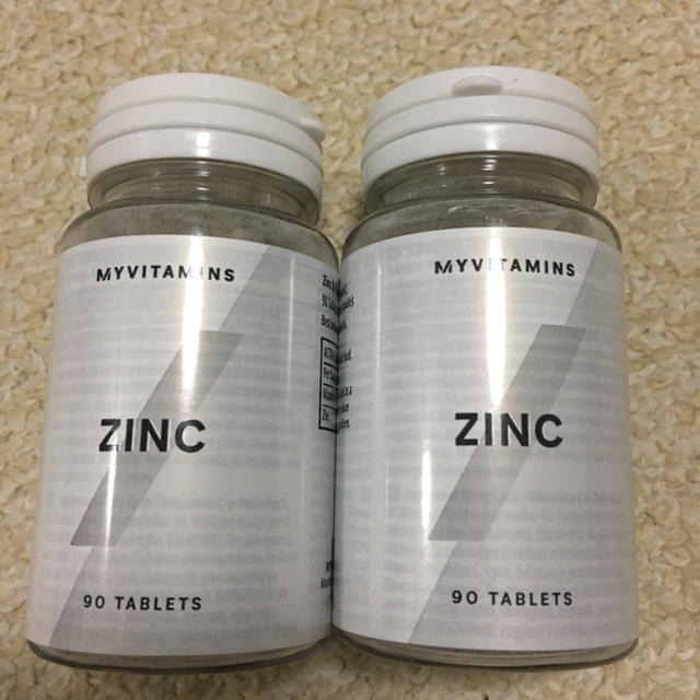 MYPROTEIN(マイプロテイン)のマイプロテイン 亜鉛ZINC 90錠×2点 スポーツ/アウトドアのトレーニング/エクササイズ(トレーニング用品)の商品写真