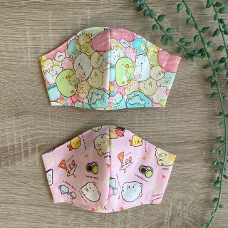 ハンドメイド マスク立体(子ども用)2枚set(その他)