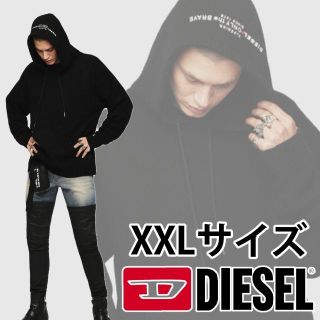 ディーゼル(DIESEL)の正規 新品 DIESEL ニット パーカー ロゴ ブラック(ニット/セーター)