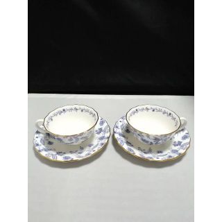 ノリタケ(Noritake)の未使用◆ノリタケ ブルーソレンティーノ ペア カップ＆ソーサー(グラス/カップ)