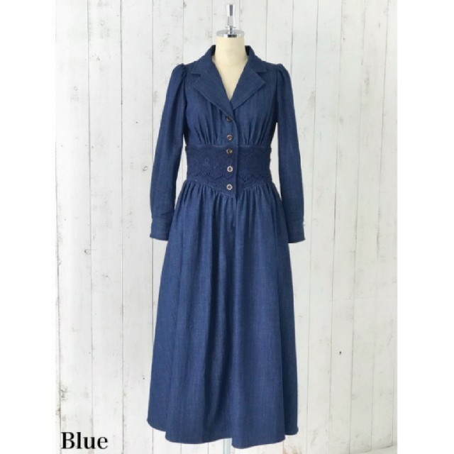 新品* Her lip to Lace Belted Denim Dress - www.sorbillomenu.com