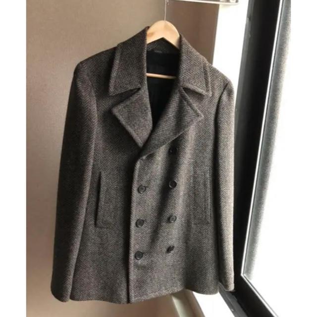 JEAN COLONNA(ジャンコロナ)のJEAN COLONNA tweed double coat メンズのジャケット/アウター(チェスターコート)の商品写真