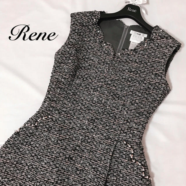 Rene】ビジュースカラップワンピース-