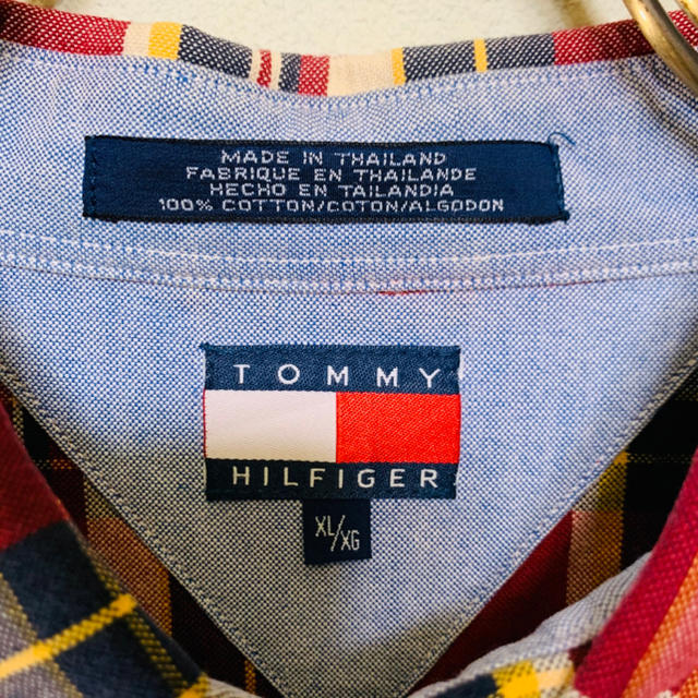 TOMMY HILFIGER(トミーヒルフィガー)のトミーヒルフィガー BDシャツ チェックシャツ XL ビッグシルエット 刺繍ロゴ メンズのトップス(シャツ)の商品写真