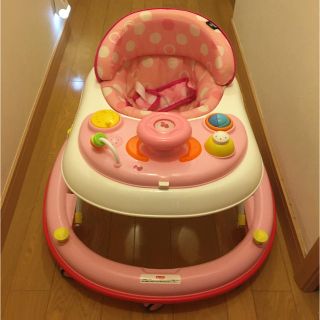 ニシマツヤ(西松屋)のpooh3055様専用　ベビー　歩行器　ピンク　女の子　ベビーウォーカー(歩行器)