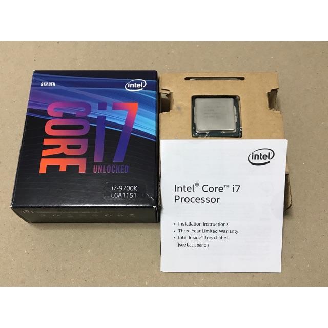 【クーポン対応】Core i7 9700K 動作品PCパーツ