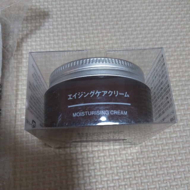 MUJI (無印良品)(ムジルシリョウヒン)の【1700円相当】未開封　無印　保湿クリーム＆コットン コスメ/美容のスキンケア/基礎化粧品(フェイスクリーム)の商品写真