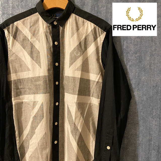 FRED PERRY(フレッドペリー)のFRED PEPRY ユニオン　イギリス　長袖　シャツ　ワンポイント　レア メンズのトップス(シャツ)の商品写真