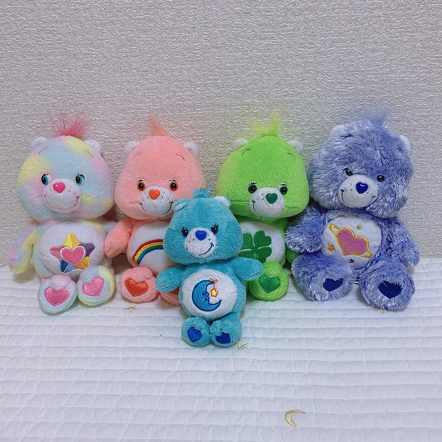 CareBears(ケアベア)のケアベアぬいぐるみ9体セット エンタメ/ホビーのおもちゃ/ぬいぐるみ(ぬいぐるみ)の商品写真