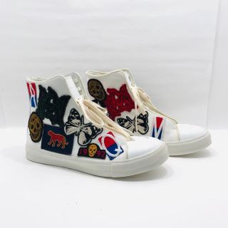 アレキサンダーマックイーン(Alexander McQueen)のkさん専用　アレキサンダーマックイーン ワッペン キャンバス×レザー スニーカー(スニーカー)